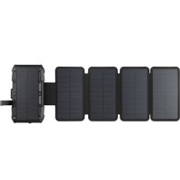 Батарея універсальна Sandberg 27000mAh Solar 5-Panel 8W, PD/20W, IP54, Flashlight, wireless charging 15W (421-06)