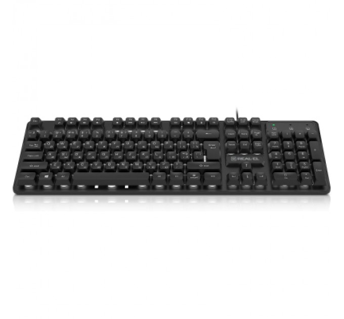 REAL-EL Клавіатура REAL-EL RK-7015 USB Black (EL123100049)