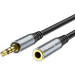 HOCO Кабель мультимедійний 3.5mm M to 3.5mm F 1.0m UPA20 3.5 audio Gray HOCO (6931474762153)