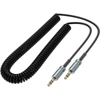 Кабель мультимедійний 3.5mm M to 3.5mm M 3.0m UPA31 Cindy spring AUX Black HOCO (6942007631235)