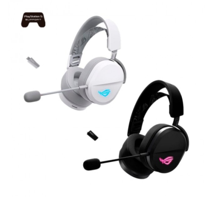 ASUS Навушники ASUS ROG Pelta RGB Wireless White (90YH0410-BHUA10)