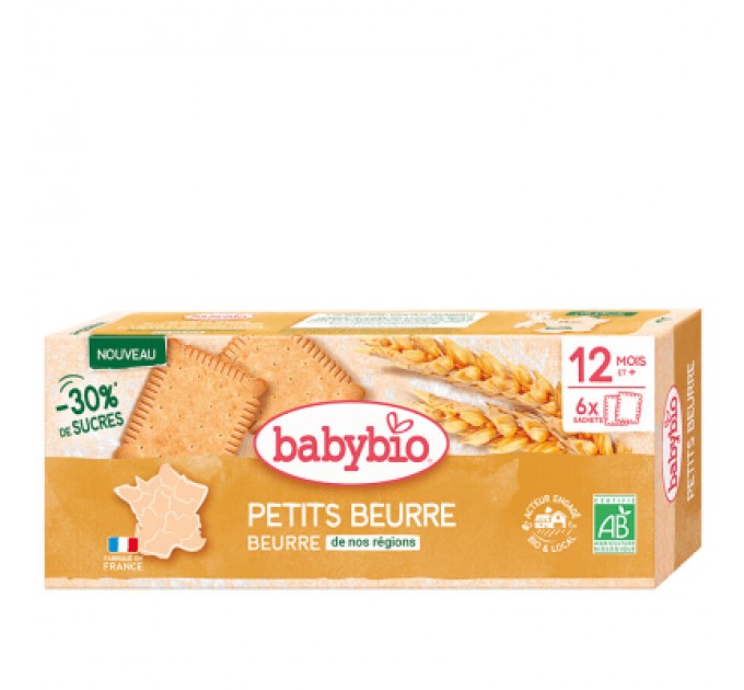 BabyBio Дитяче печиво BabyBio Органічне масляне від 12 місяців 120 г (50025)