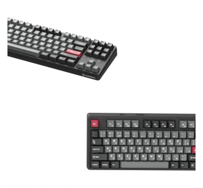 GamePro Клавіатура GamePro Asgard Ragnar Wireless/Bluetooth/USB UA Black (MK285BK)