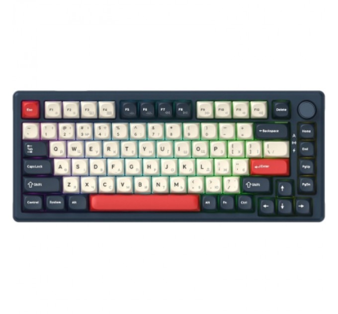 GamePro Клавіатура GamePro Asgard Yord Wireless/Bluetooth/USB UA Blue (MK266BL)