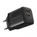 AXAGON Зарядний пристрій AXAGON 1xUSB QC4.0 + 1xUSB-C PD30W PPS black (ACU-PQ30)
