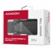 AXAGON Зарядний пристрій AXAGON 1xUSB QC4.0 + 1xUSB-C PD30W PPS black (ACU-PQ30)