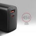 AXAGON Зарядний пристрій AXAGON 1xUSB QC4.0 + 1xUSB-C PD45W PPS black (ACU-PQ45)
