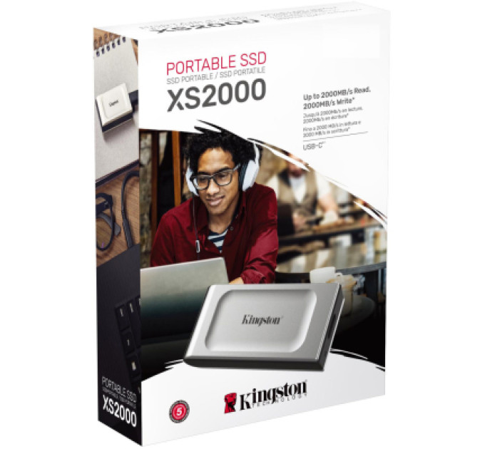 Kingston Накопичувач SSD USB Type-C 4TB XS2000 Kingston (SXS2000/4000GA)