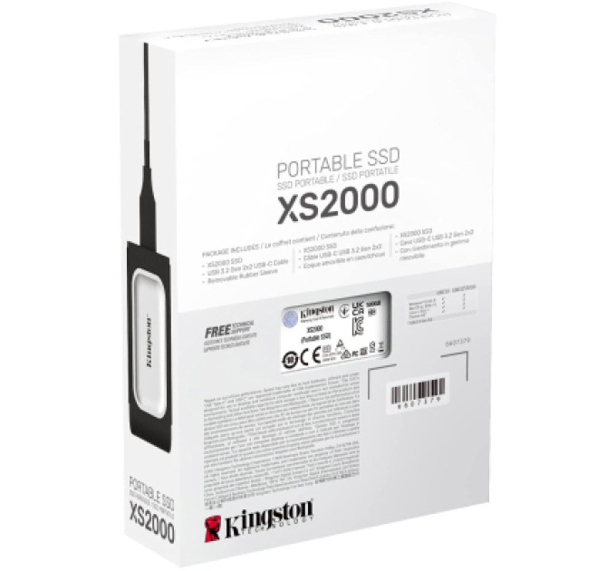 Kingston Накопичувач SSD USB Type-C 500GB XS2000 Kingston (SXS2000/500GA)