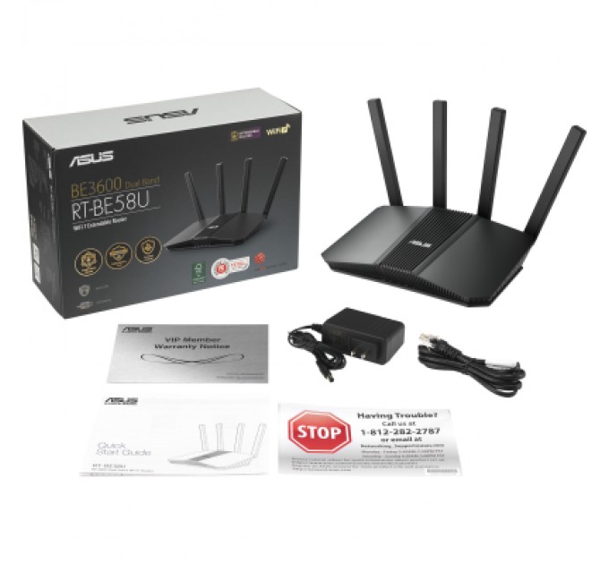 ASUS Маршрутизатор ASUS RT-BE58U V2 (90IG0A70-MO9C00)