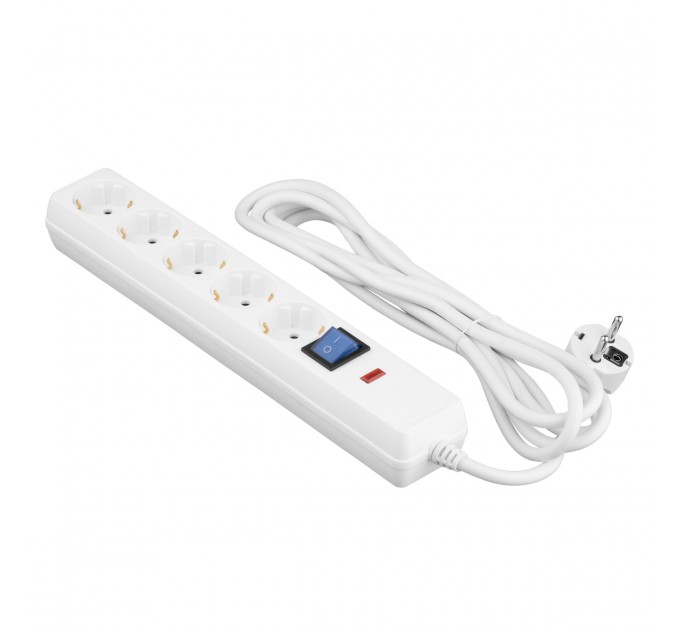 2E Мережевий фільтр 2E 5хSchuko, 3 м (2E-SP515OSM3WH)