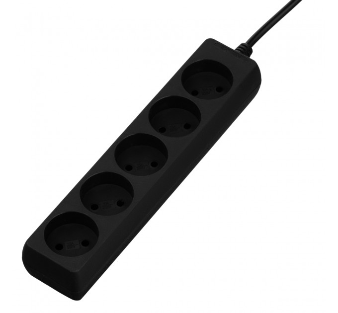 2E Фільтр живлення 2Е (2E-U05M3BK) 5 розетки, 3 м, чорний