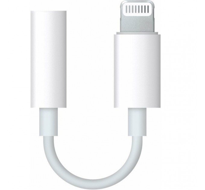 Apple Адаптер Apple Lightning - 3.5 mm (M/F) A1749 White (MMX62) OEM
