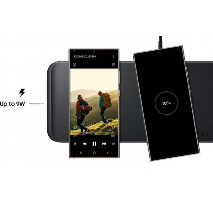 Samsung Безпровідний зарядний пристрій Samsung Wireless Charger Trio charger Black (EP-P6300TBRGRU)