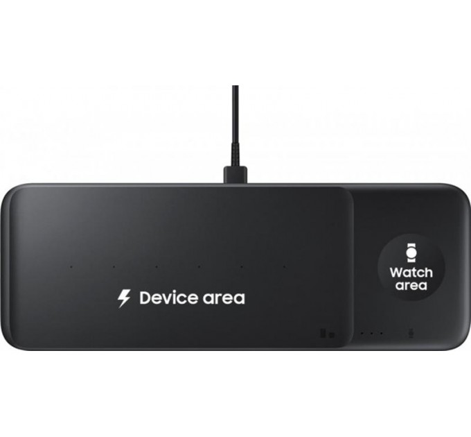 Samsung Безпровідний зарядний пристрій Samsung Wireless Charger Trio charger Black (EP-P6300TBRGRU)