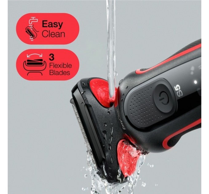 Braun Електробритва Braun Series 5 51-R1000s Black/Red