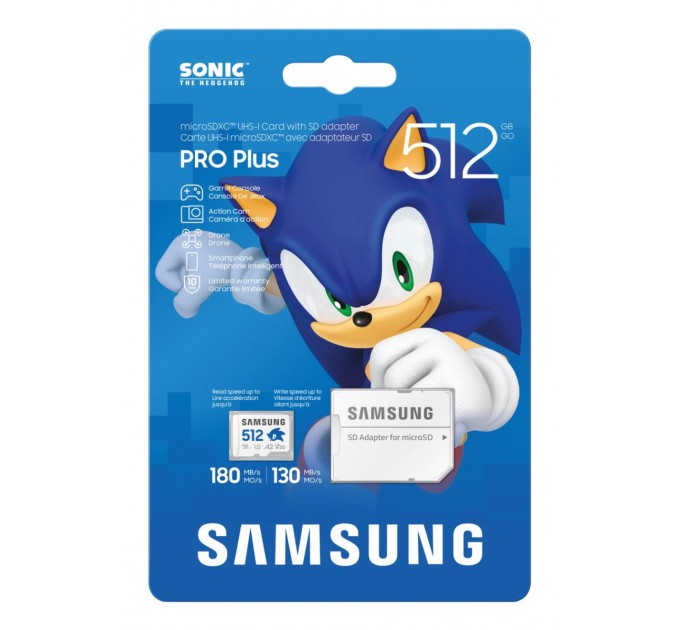 Samsung Карта пам’яті MICRO SDXC PRO+ 512GB W/A MB-MD512SA/LC1 SAMSUNG