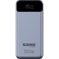 Sigma Батарея універсальна Sigma X-power SI30A7QLX 30000mAh, PD/130W, LED, cable 100w, silver (4827798479117)