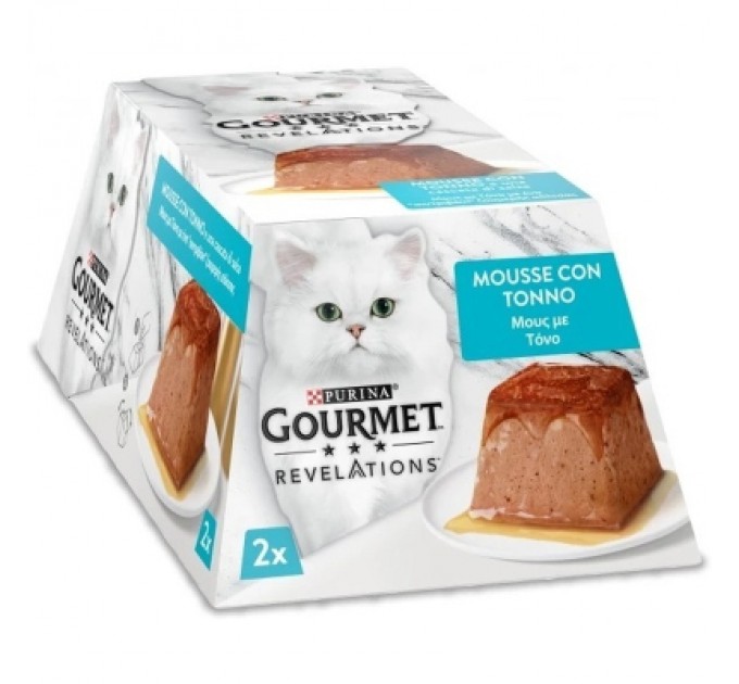 Purina Gourmet Паштет для котів Purina Gourmet Revelations мус з тунцем 2х57 г (8445291938014)