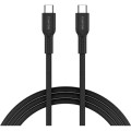 Canyon Дата кабель USB-C to USB-C 1.0m OnWire 60CL C-C 60W COLOR Braided 1m Black Canyon (CND-CCAP60AB10B)