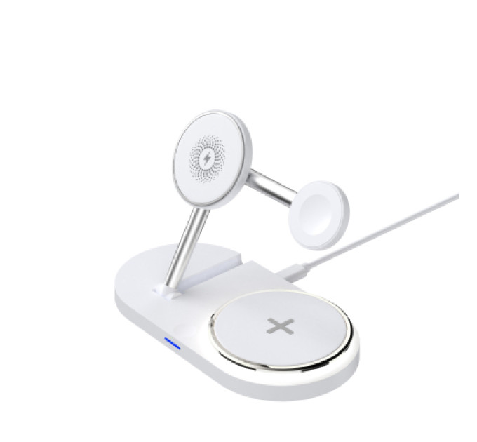 Armorstandart Зарядний пристрій Armorstandart Wireless Charging H101 3 in 1 Magnetic White (ARM78102)