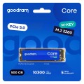 Goodram Накопичувач SSD  500GB Goodram Core M.2 2280 PCIe 5.0 x4 NVMe 3D NAND (SSDR-GRC01-500-80)