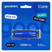 Накопичувач SSD  500GB Goodram Core M.2 2280 PCIe 5.0 x4 NVMe 3D NAND (SSDR-GRC01-500-80)