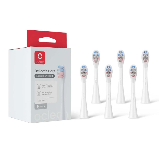 Oclean Насадка для зубної електрощітки Oclean Delicate Care P3K1 White 6 шт (6970810557404)