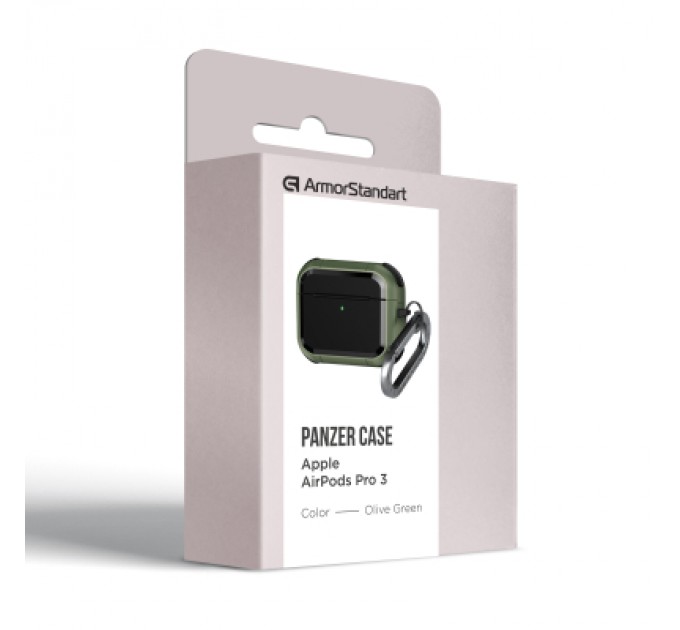 Armorstandart Чохол для навушників Armorstandart Panzer для Apple Airpods Pro 3 Olive Green (ARM88289)