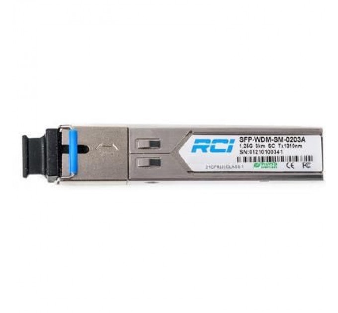 RCI Модуль SFP 1G, 20km, SC, Tx 1310nm RCI (SFP-WDM-SM-0220AD)