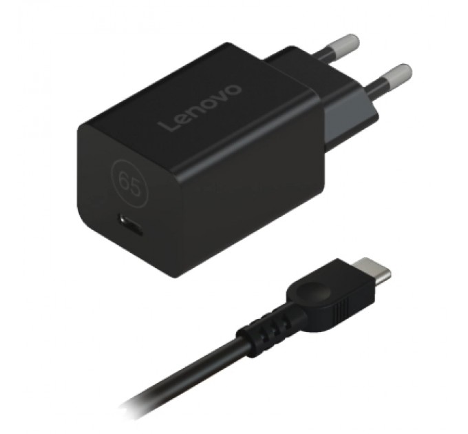 Lenovo Блок живлення до ноутбуку Lenovo 65W GaN Nano Adapter USB Type-C (40AWGN65EU)