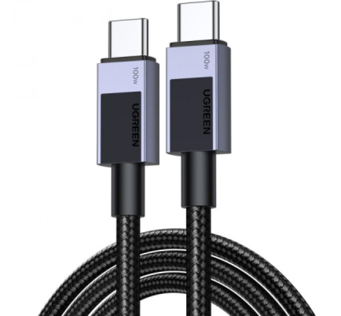 Ugreen Дата кабель USB-C to USB-C 3.0m 100W L512 gray UGREEN (45065)