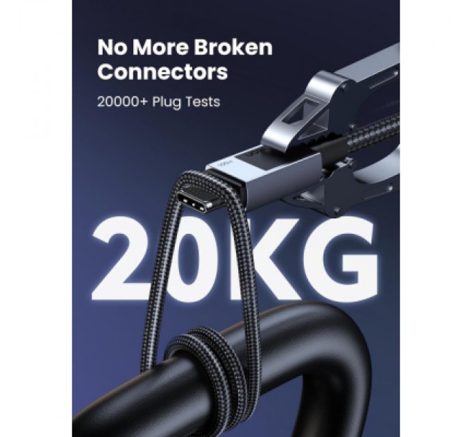 Ugreen Дата кабель USB-C to USB-C 3.0m 100W L512 gray UGREEN (45065)