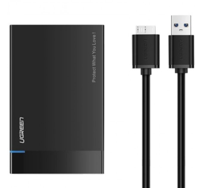 Ugreen Кишеня зовнішня UGREEN USB 3.0 to M.2 SATA SSD US221 black (30848)