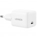 Ugreen Зарядний пристрій UGREEN USB-C PD20W GaN X512 white (55554)