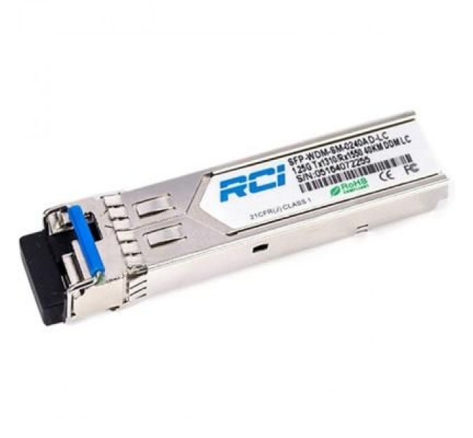 RCI Модуль SFP 1G, 80km, SC, Tx 1490nm RCI (SFP-WDM-SM-0280AD)