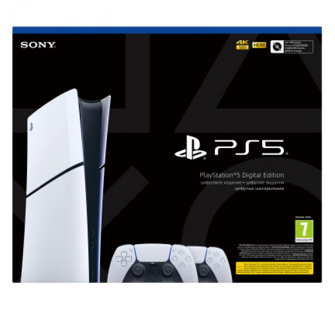 Sony Playstation Ігрова консоль Sony Playstation 5 Slim (2 геймпади Dualsense) Digital Edition (1000042066)