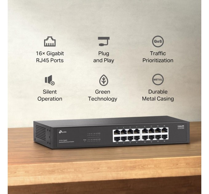 TP-Link Комутатор, LS1016G TP-LINK