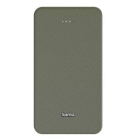 Батарея універсальна Hama 20000mAh, 15W/5V/3A, USB-C, USB-A, green (00201716)