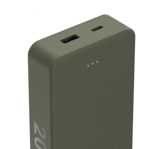 Hama Батарея універсальна Hama 20000mAh, 15W/5V/3A, USB-C, USB-A, green (00201716)