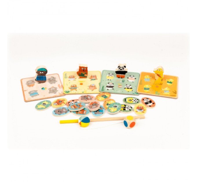 Djeco Настільна гра Djeco Набір ігор 4 в 1 Лудопарк (DJ01698)