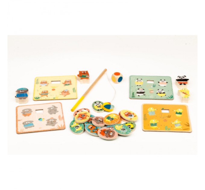 Djeco Настільна гра Djeco Набір ігор 4 в 1 Лудопарк (DJ01698)