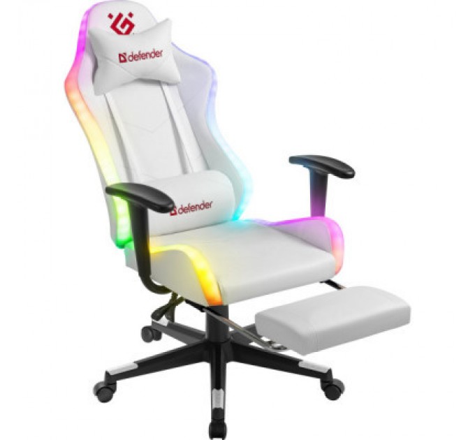 Defender Крісло ігрове Defender Watcher RGB White (64336)