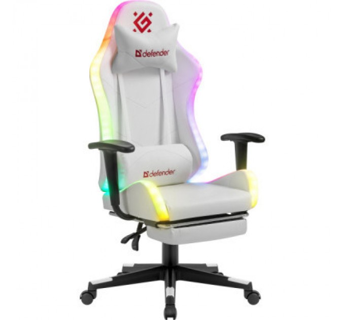 Defender Крісло ігрове Defender Watcher RGB White (64336)