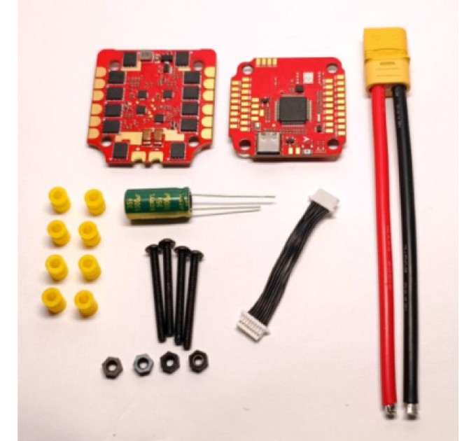 FLYTEX Політний стек FLYTEX Fuzia F405 V2 + ESC 55A 6S (WVST3REDYELLOWV2)