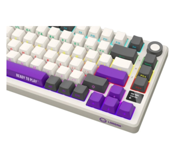 Lorgar Клавіатура Lorgar KBP7075W Pro RGB Wireless/Bluetooth/USB UA Beige (LRG-KBP7075W-RT-US)