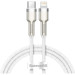 Baseus Дата кабель USB-C to Lightning 1.0m Cafule Metal PD 20W white Baseus (CATLJK-A02)