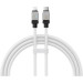 Baseus Дата кабель USB-C to Lightning 2.0m CoolPlay Fast Charging 20W white Baseus (CAKW000102)