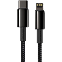Дата кабель USB-C to Lightning 2.0m Tungsten Gold Fast Charging, PD 20W black Baseus (CATLWJ-A01)