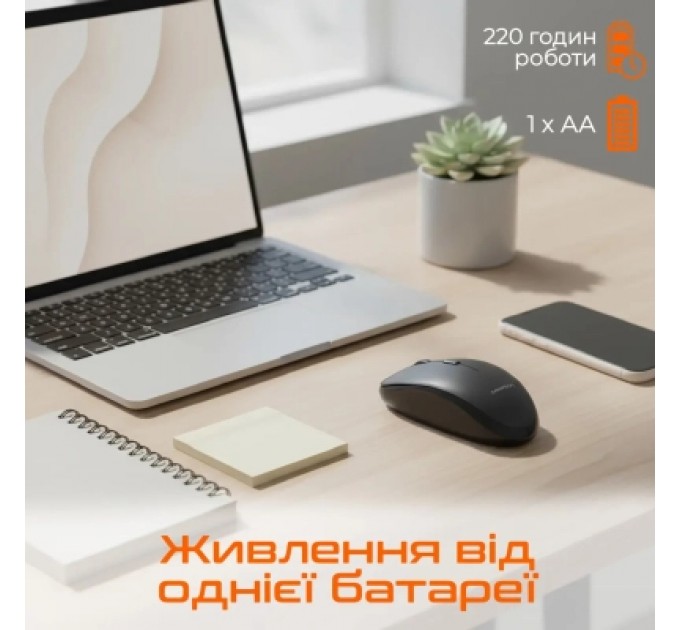 Meetion Мишка Meetion BTM100 Wireless/Bluetooth/USB Black (MT-BTM100-A)